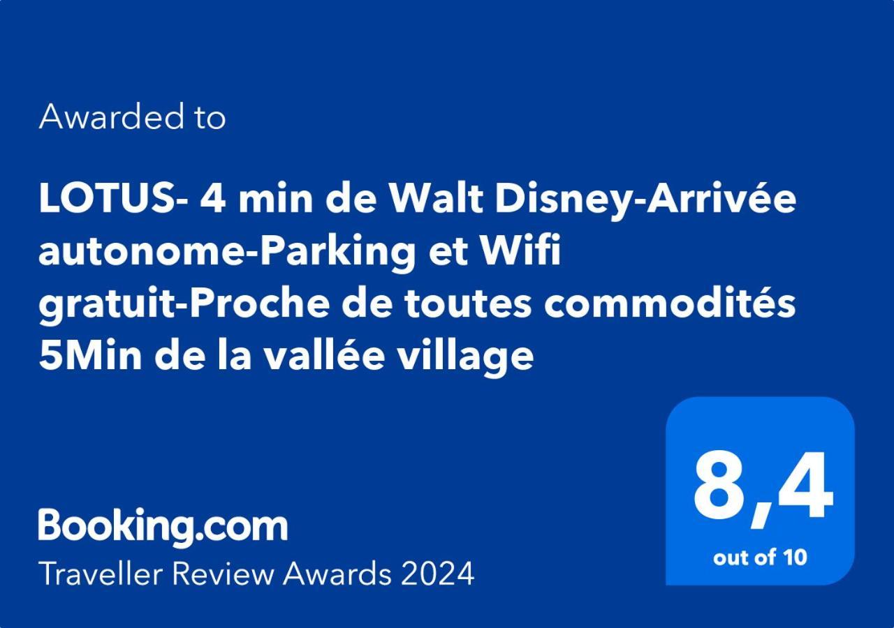 Lotus- 4 Min De Walt Disney-Arrivee Autonome-Parking Et Wifi Gratuit-Proche De Toutes Commodites 5Min De La Vallee Village Chessy  Exteriör bild